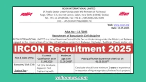IRCON Recruitment 2025